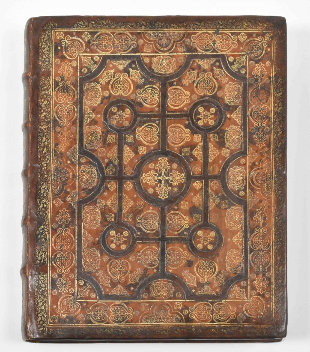 Richly gilt and decorated Dutch “Fanfare-binding.