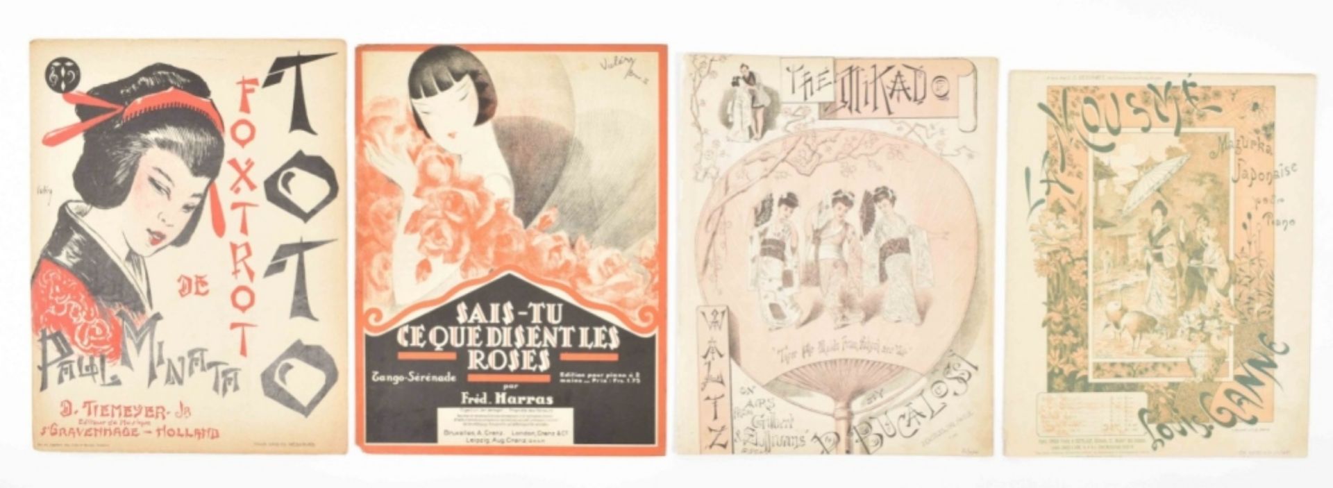 Collection of sheet music relating to Japan
