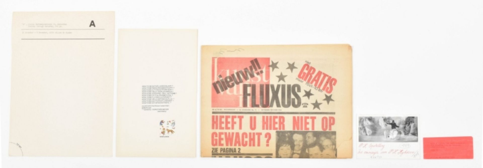 Willem de Ridder, original event card and documents