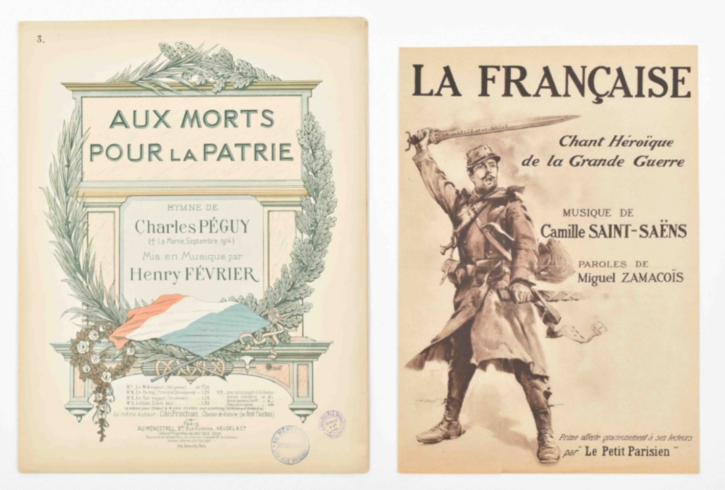 Collection of French military sheet music - Image 5 of 8