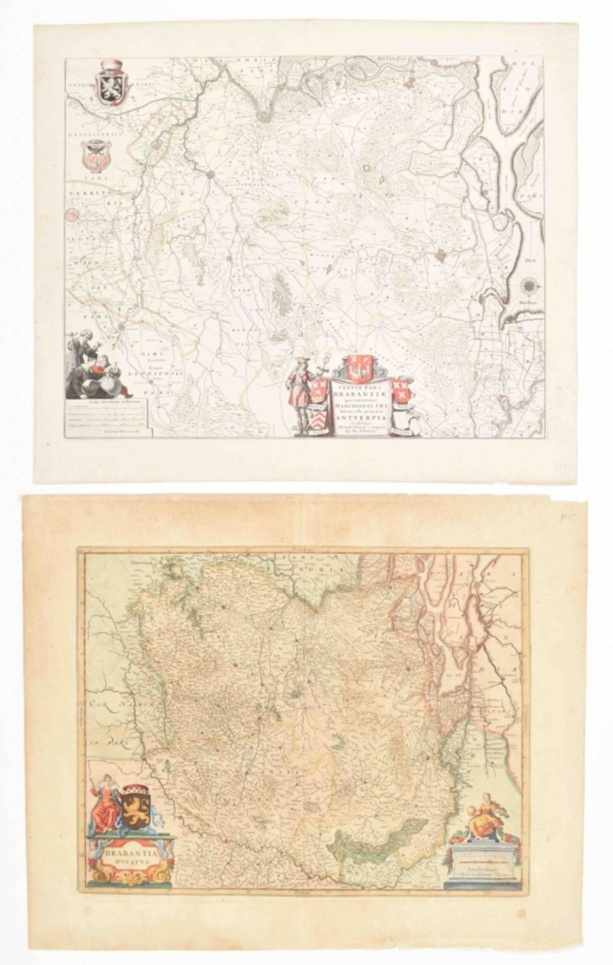 Two maps: Brabantia Ducatus