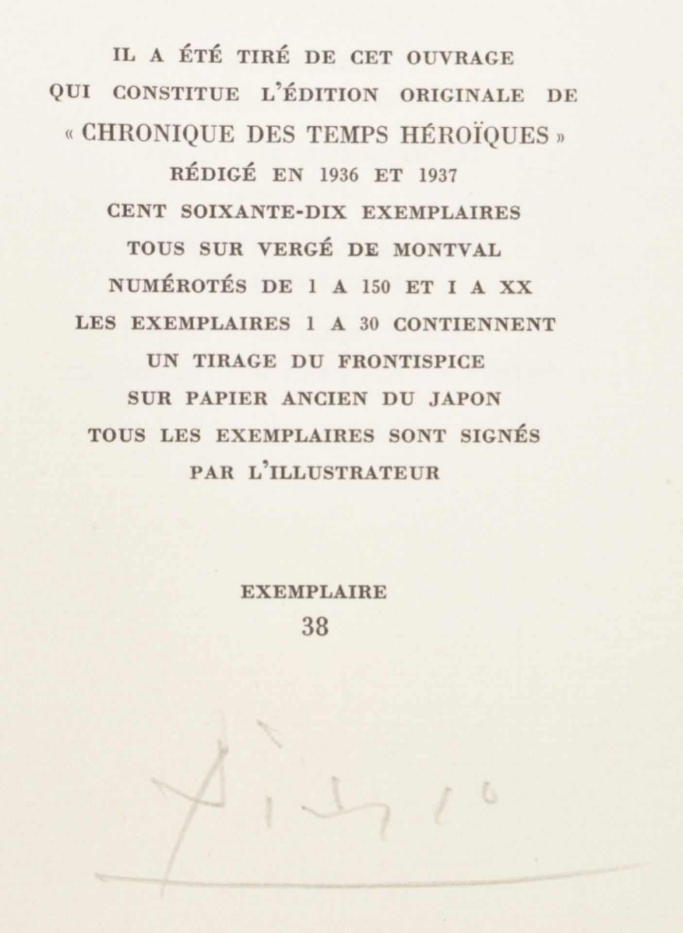 Pablo Picasso (1881-1973). Chronique des temps héroïques - Image 5 of 8