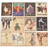 Collection of sheet music w. covers des. by Ortmann