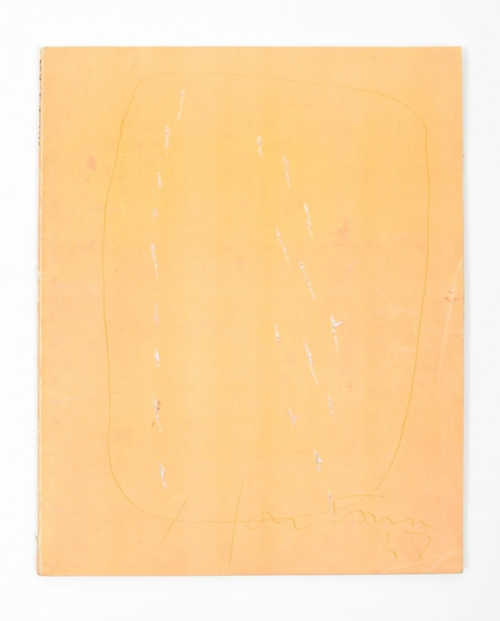 ARK No.24, original Lucio Fontana cover with hand-made punctured holes