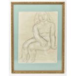 Leo Gestel (1881-1941). "Sitting female nude"