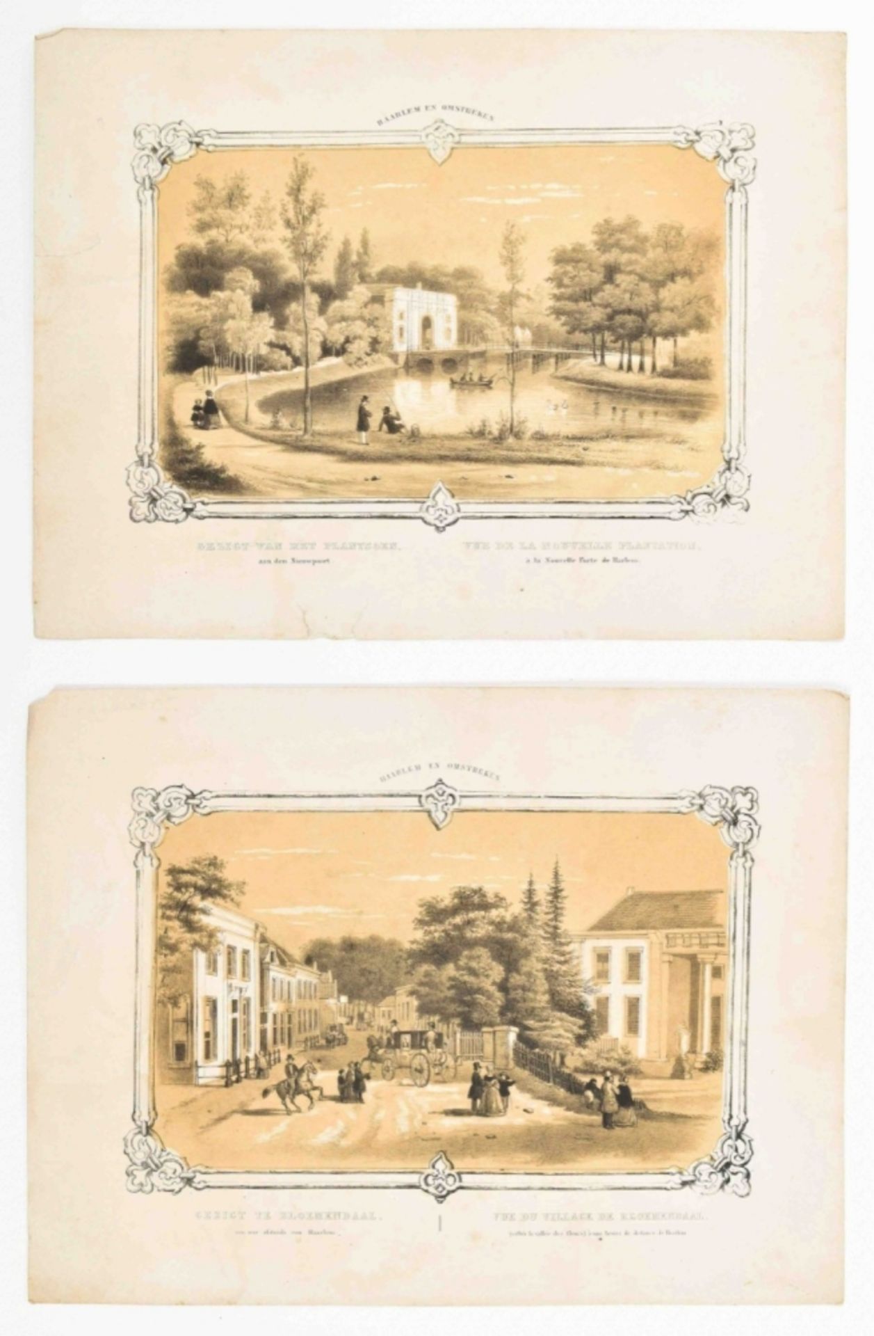 Nine lithogr. views of Haarlem and Arnhem - Bild 7 aus 10