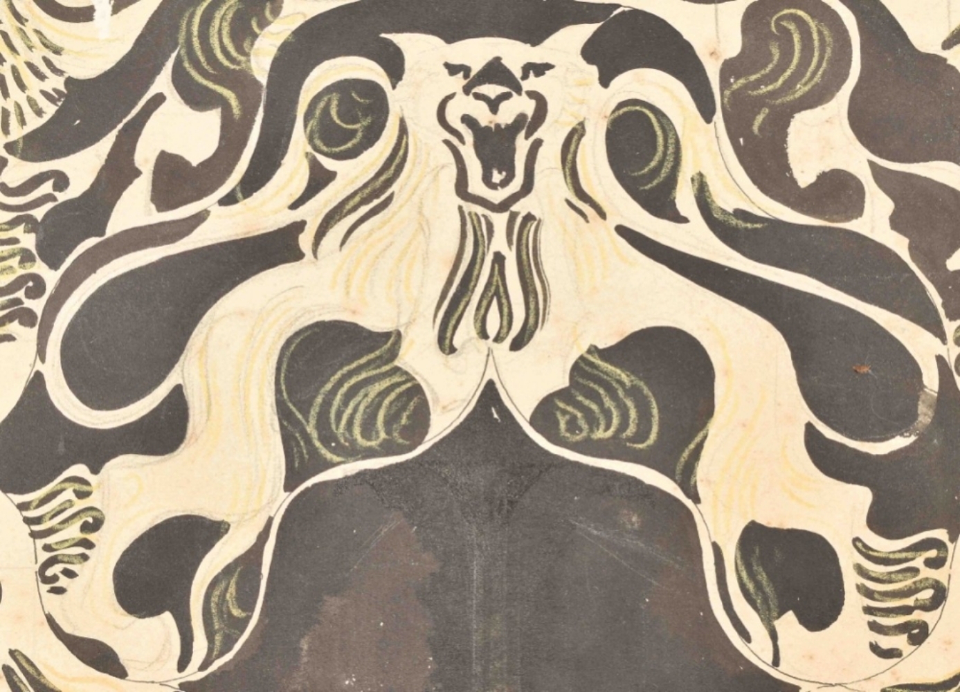 C.A. Lion Cachet (1864-1945) Three drawings: Design for a book binding - Image 3 of 8