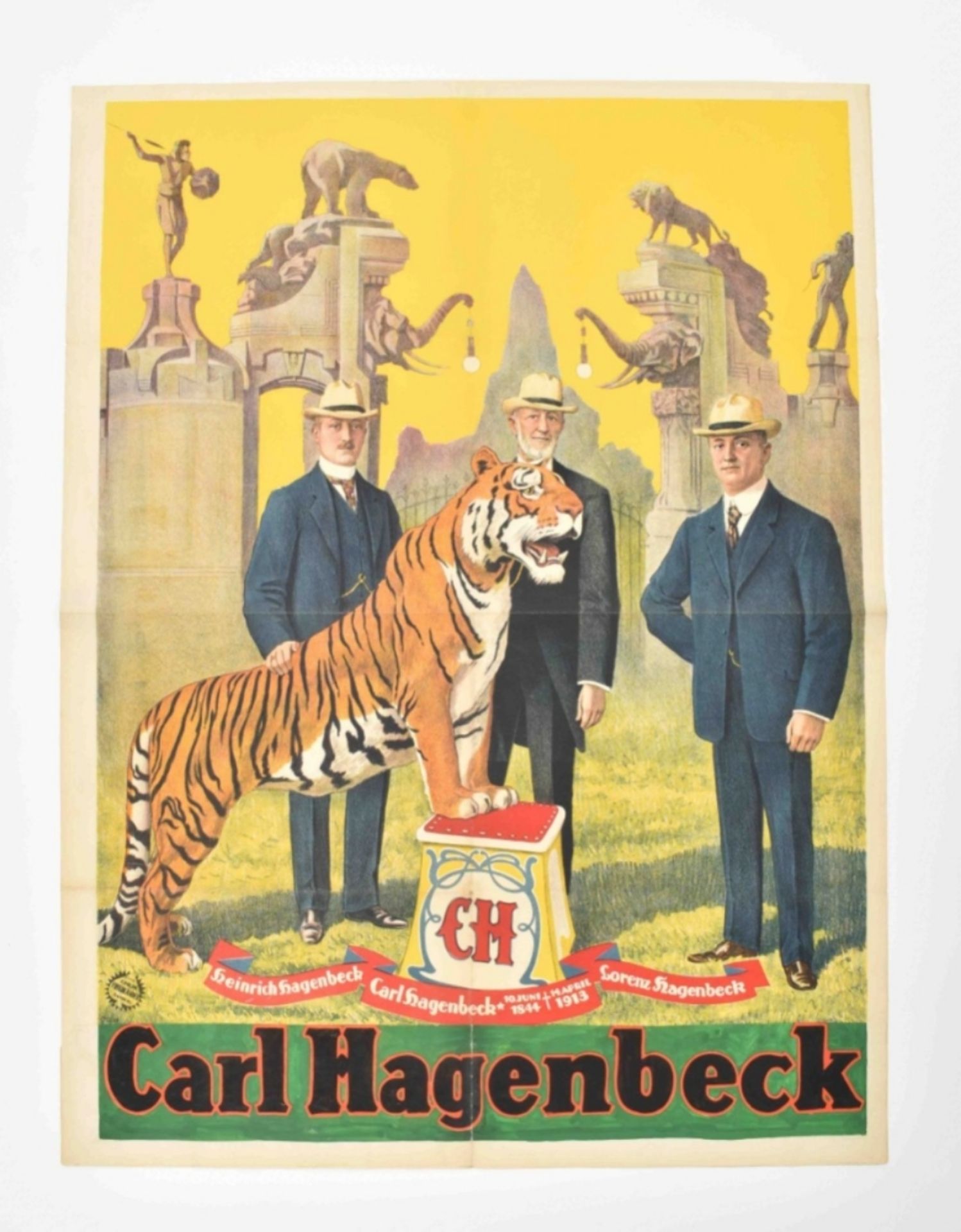 [Tigers. Hagenbeck] Heinrich Hagenbeck, Carl Hagenbeck, Lorenz Hagenbeck - Image 7 of 7