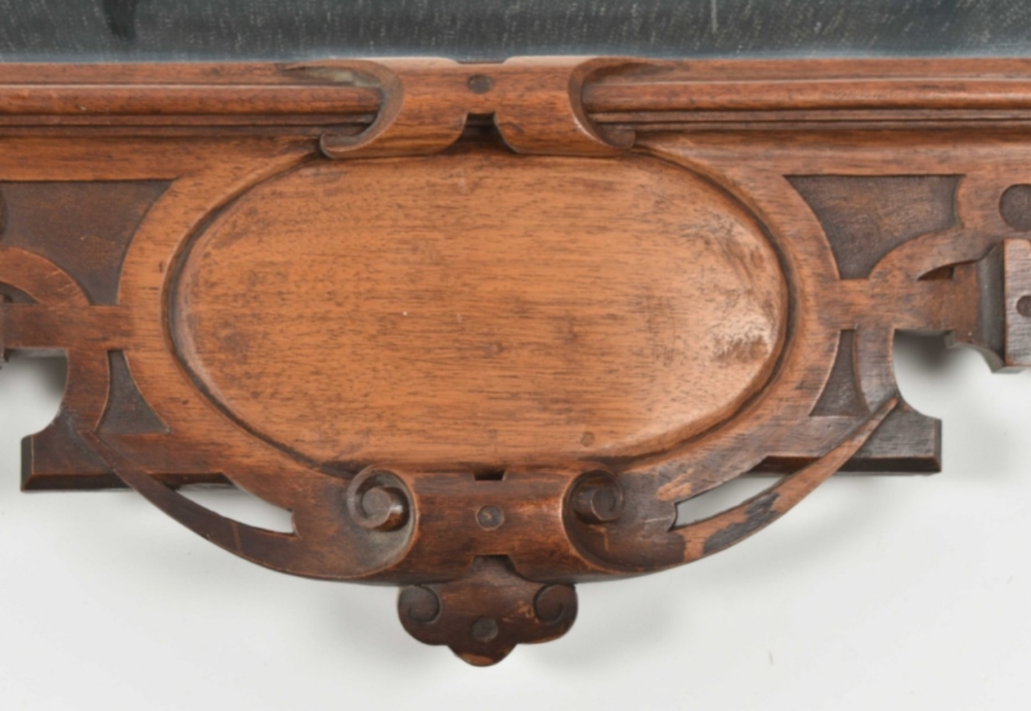 Mirror in ornamental carved oak frame - Image 3 of 5