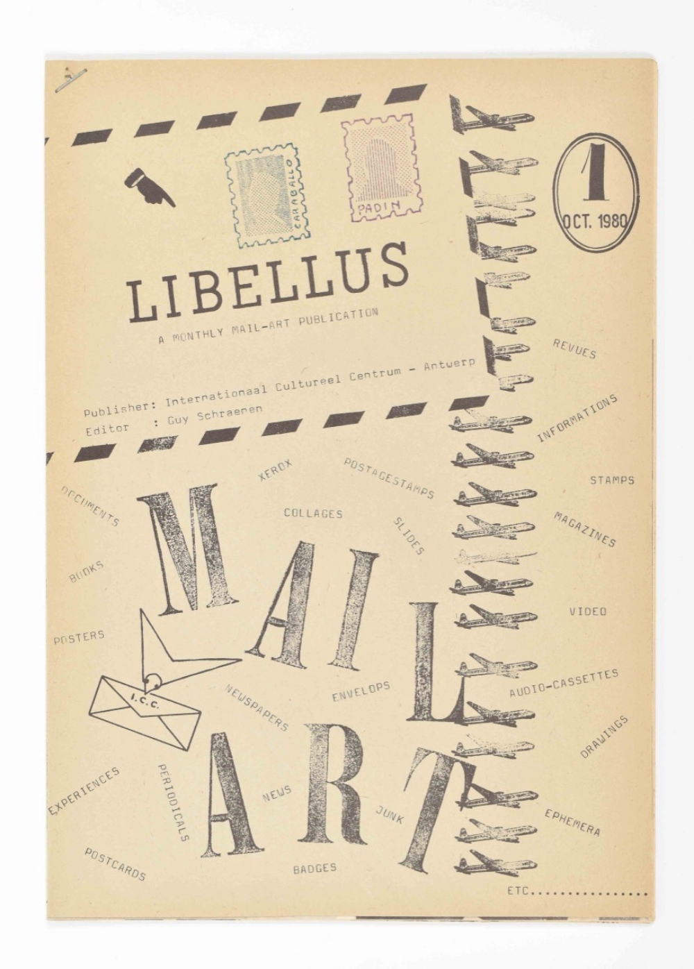 Guy Schraenen, Libellus, A monthly mail-art publication. Complete run Nos.1-12 - Image 2 of 8