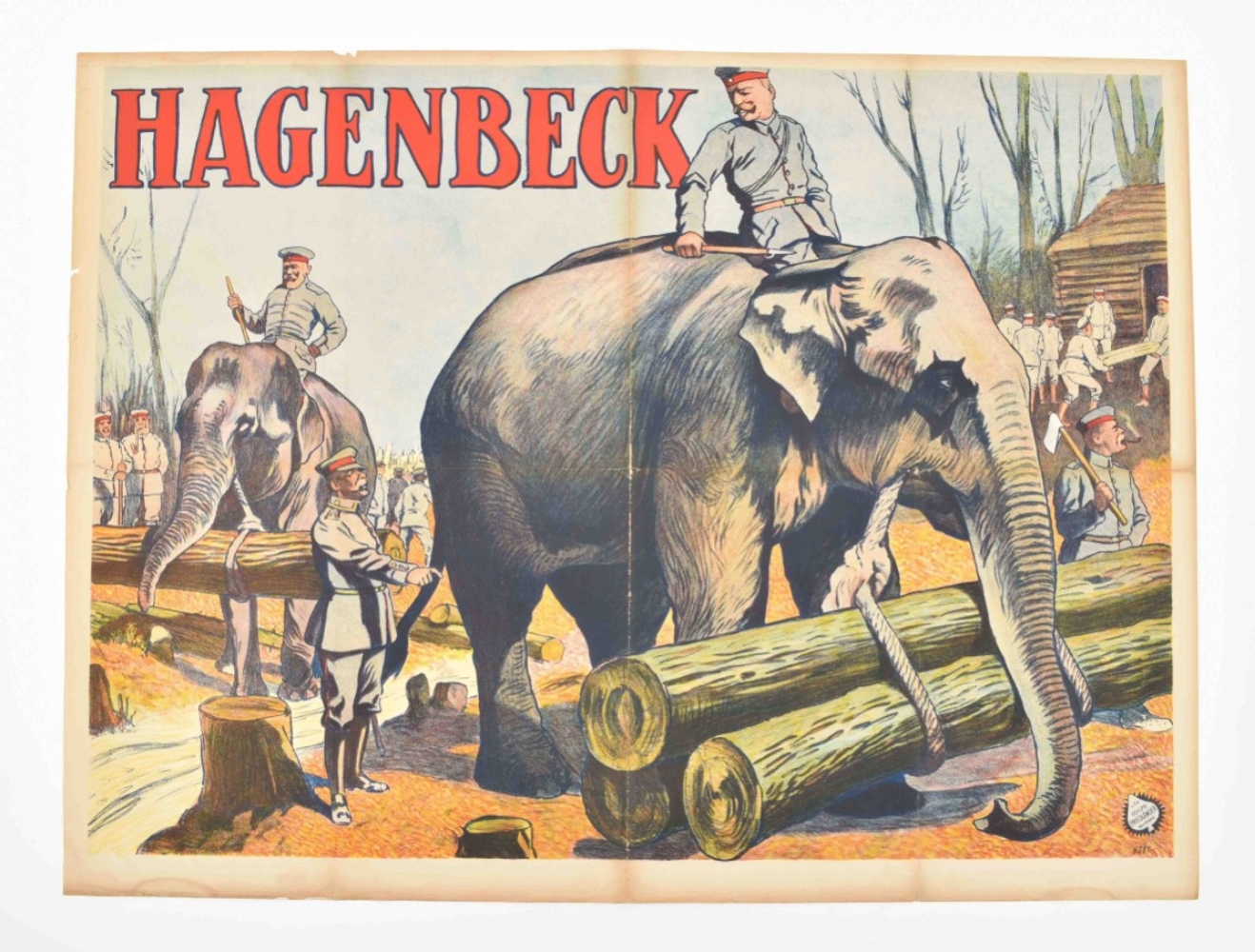 [Elephants. Hagenbeck] "Military elephants" - Image 6 of 6