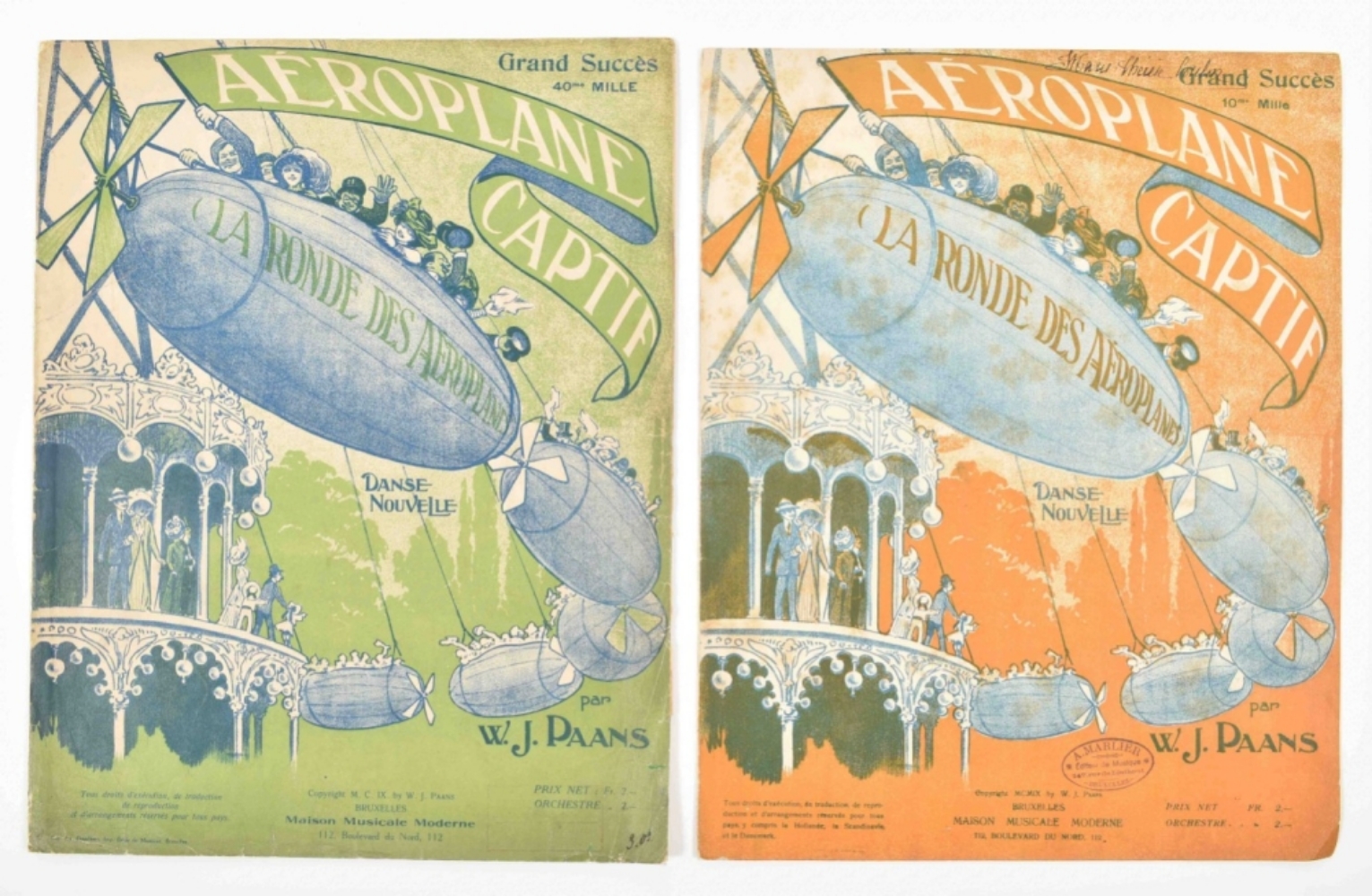 Collection of sheet music about airplanes, - Image 2 of 7