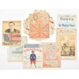 Collection of British and American military sheet music