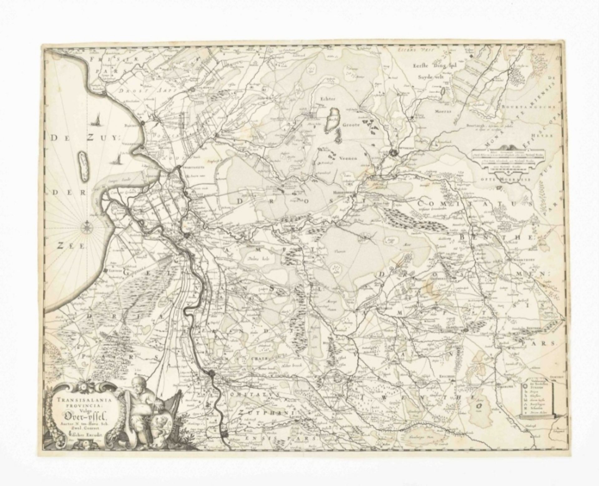 14 maps of Overijssel: N. ten Have. Transisalania Provincia - Image 8 of 8