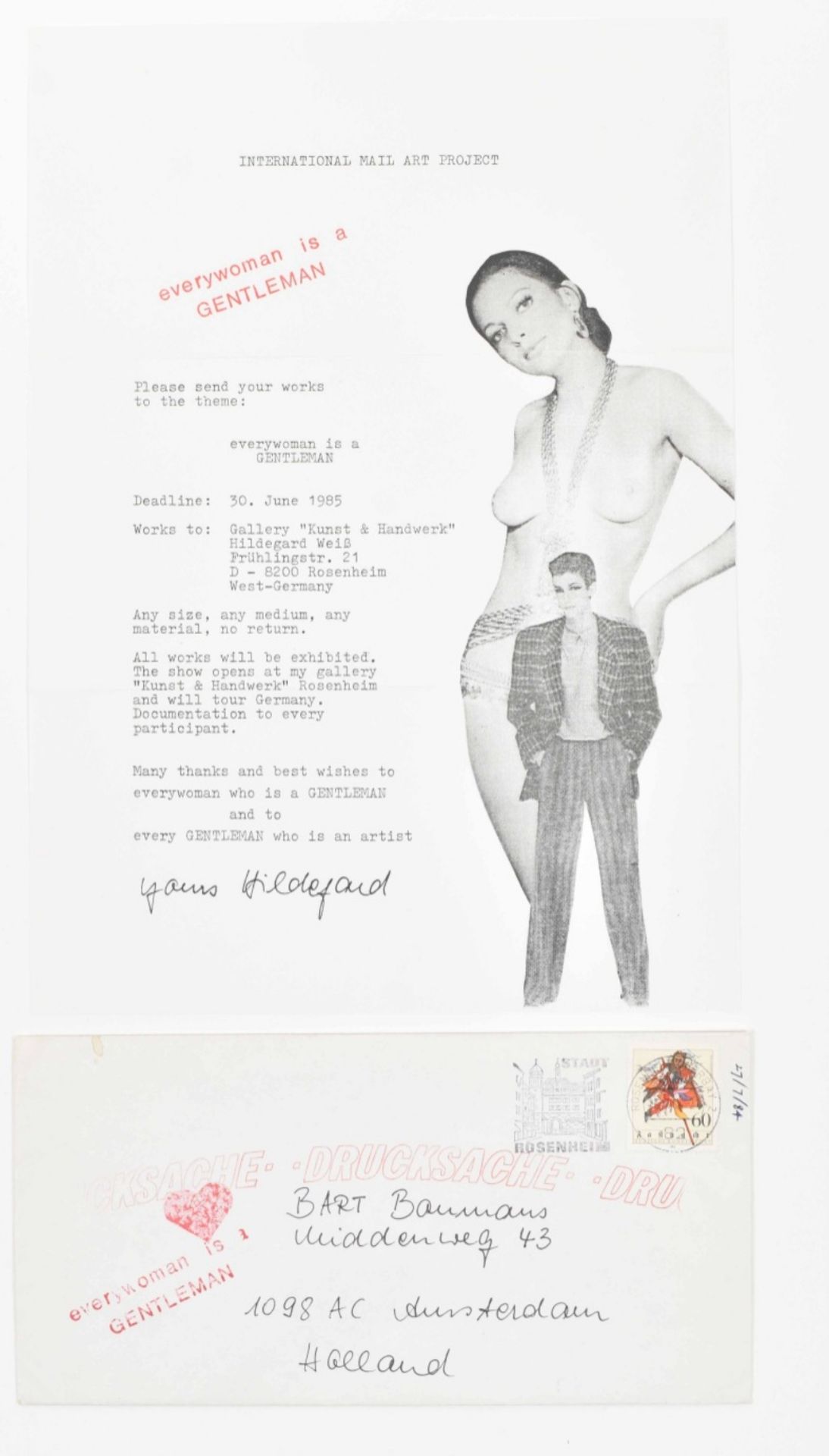Mail art exhibition flyers - Image 4 of 9