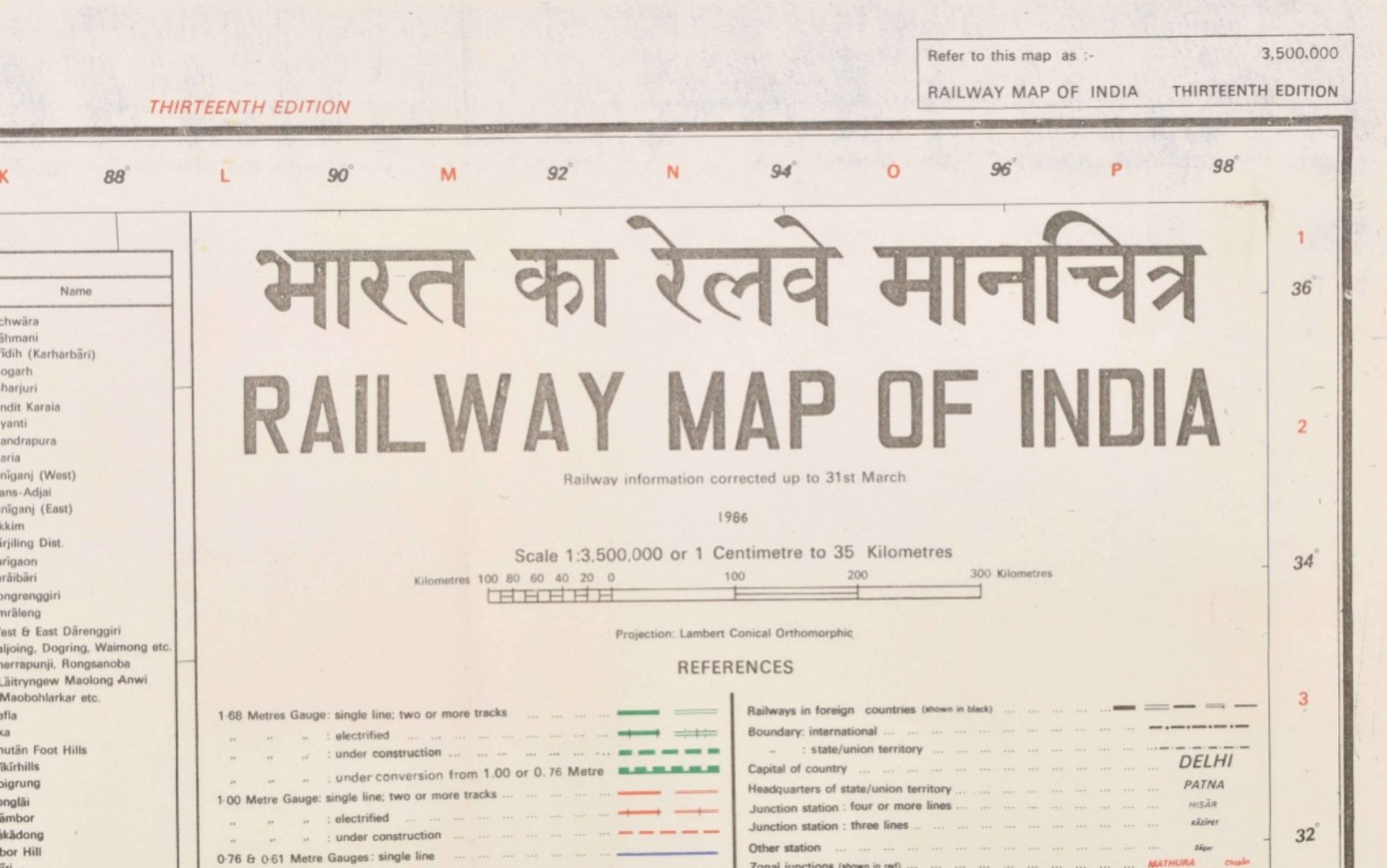 Railway Map of India - Bild 3 aus 4