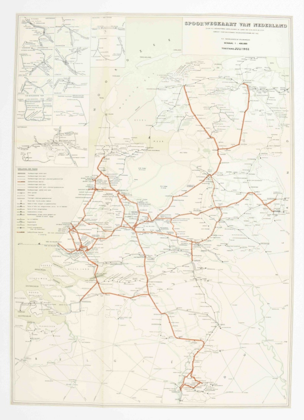 Collection of 20 railway maps - Image 2 of 10