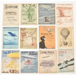 Collection of sheet music about airplanes,