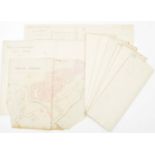 Nine manuscript maps: "Gemeente Arnhem"