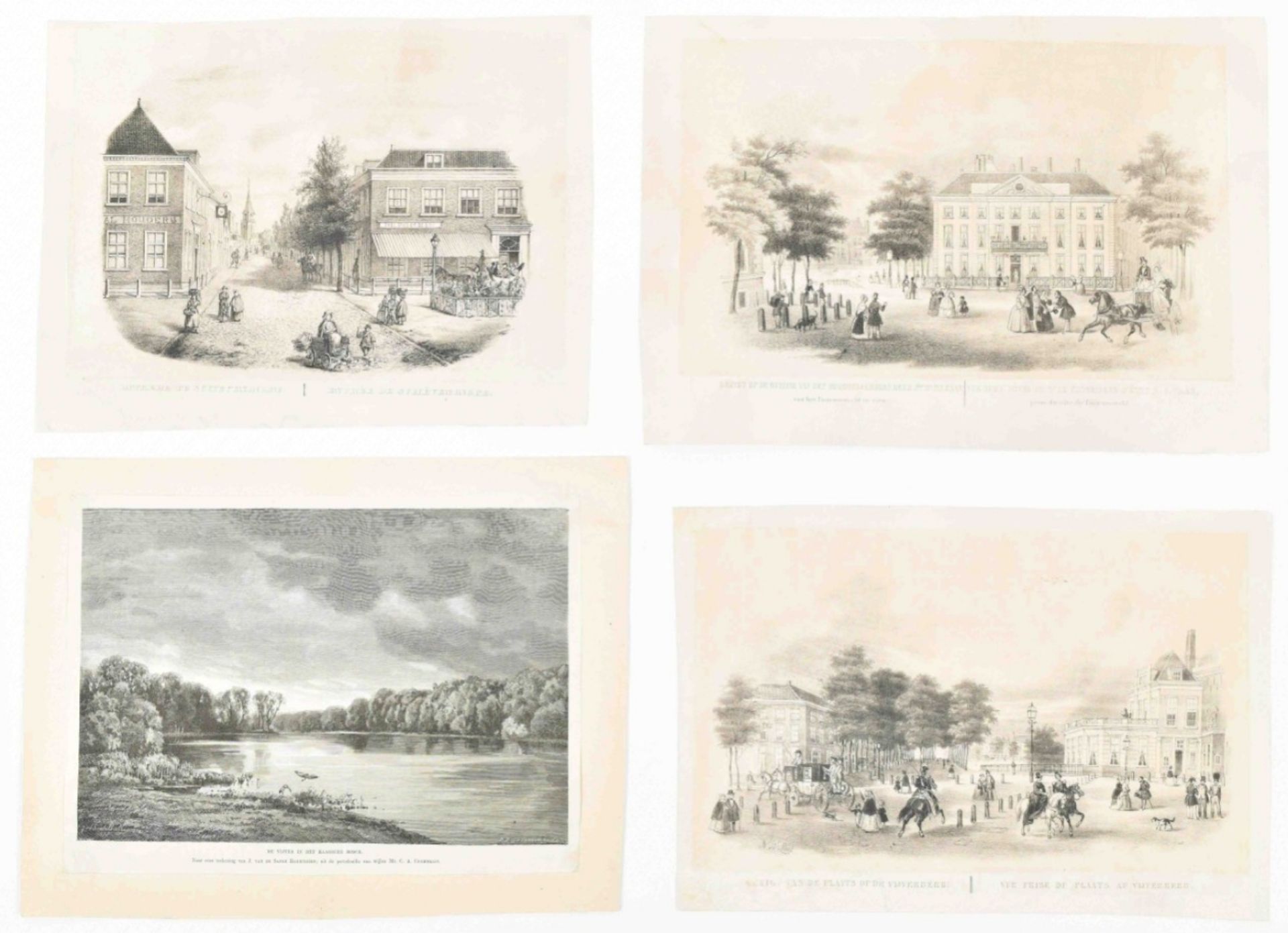 Collection of approx. 30 prints of The Hague and Delft - Image 2 of 10