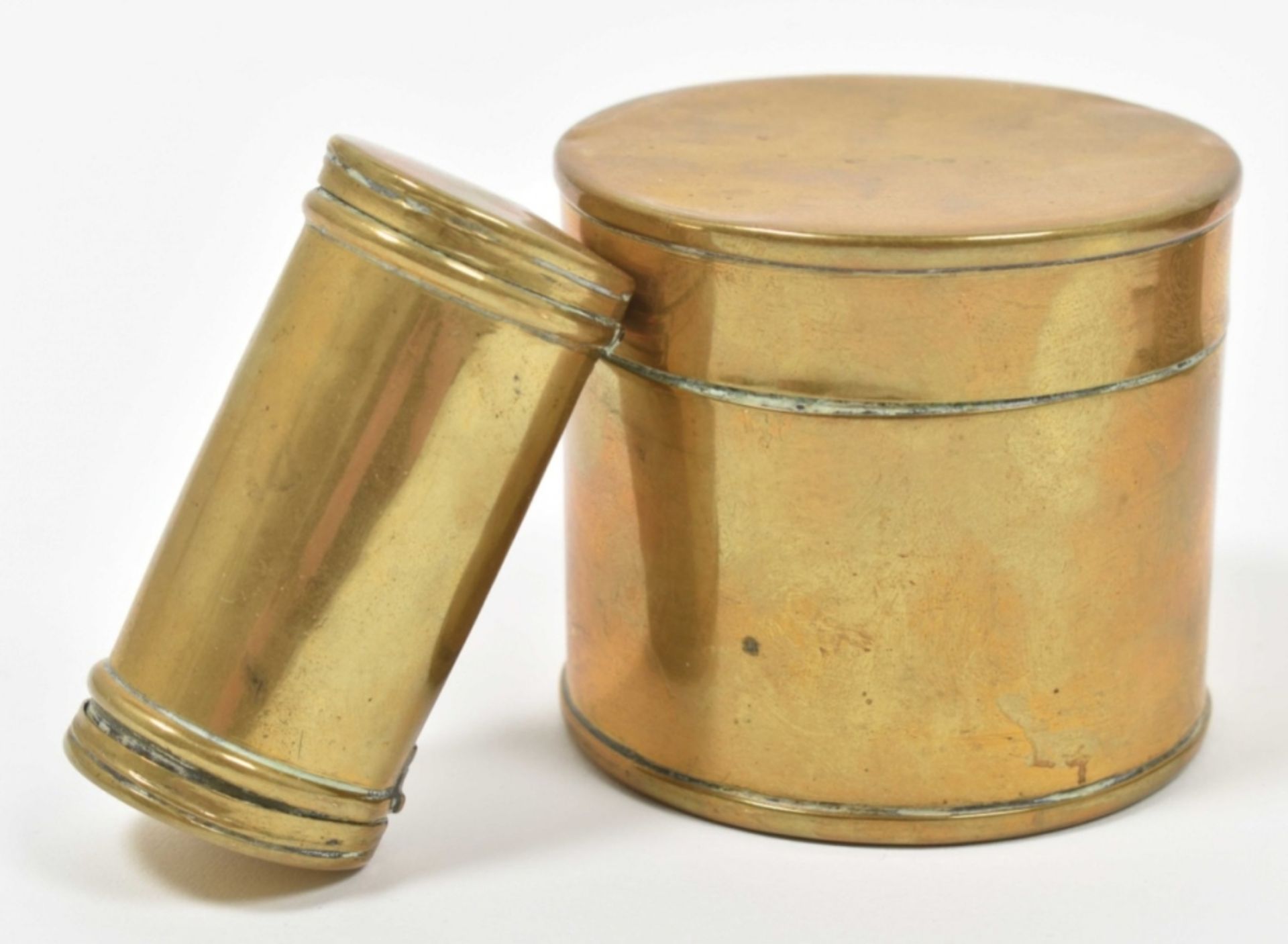 Collection of 6 brass (tobacco) boxes - Bild 3 aus 10