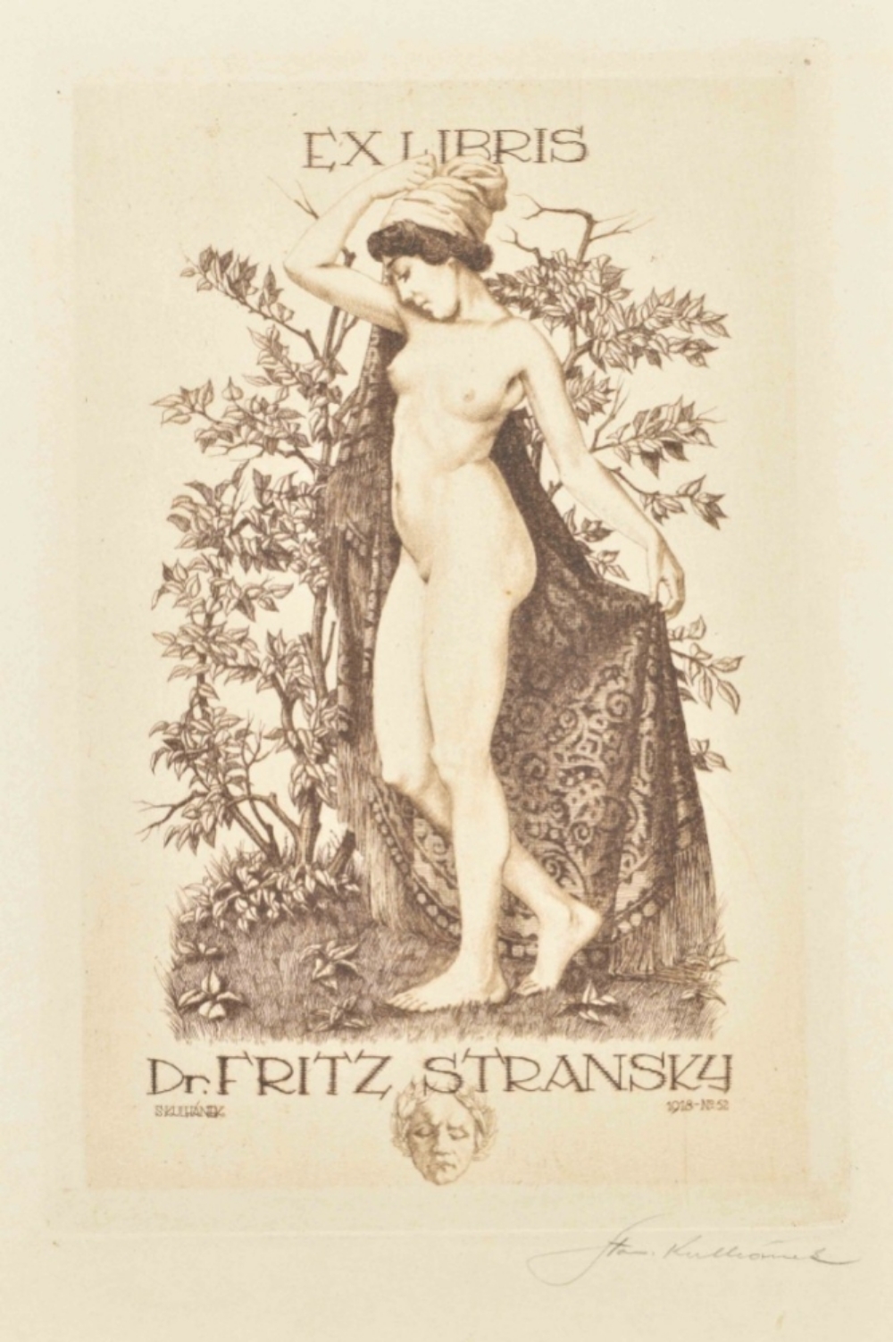 Adolf Kunst (1882-1937). Seventeen ex libris - Image 4 of 10
