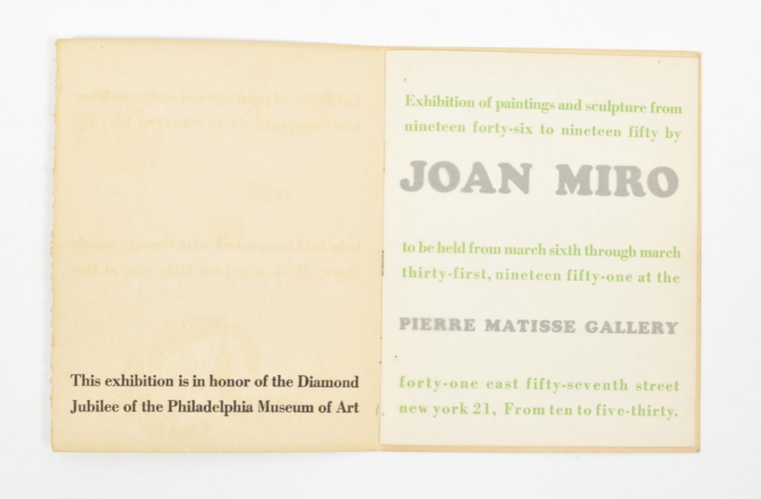 Catalogue for an exhibition of Joan Miro (1893-1983) - Bild 2 aus 9