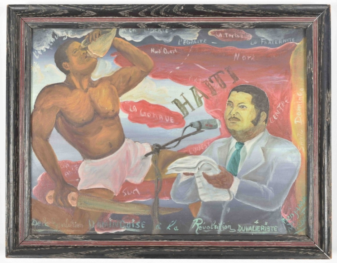 Three 20th-cent. naive paintings: Gererd Métélus. Cap Haïtien - Image 6 of 10