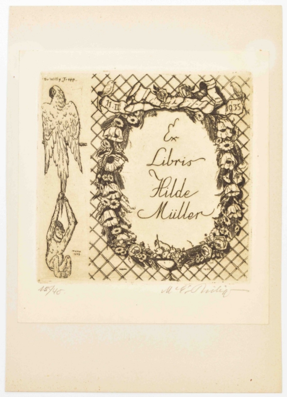Martin Erich Philipp (1887-1978). Collection of 29 etched ex libris - Image 4 of 7