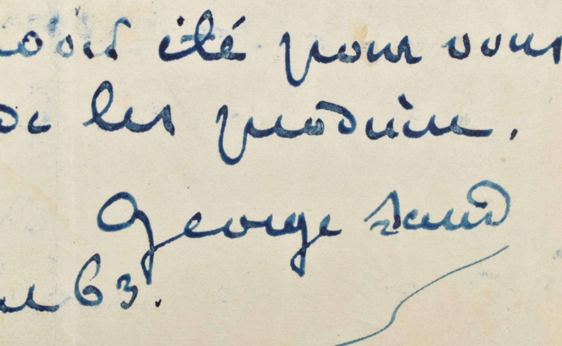 George Sand (1804-1876). Autograph letter signed - Image 3 of 4