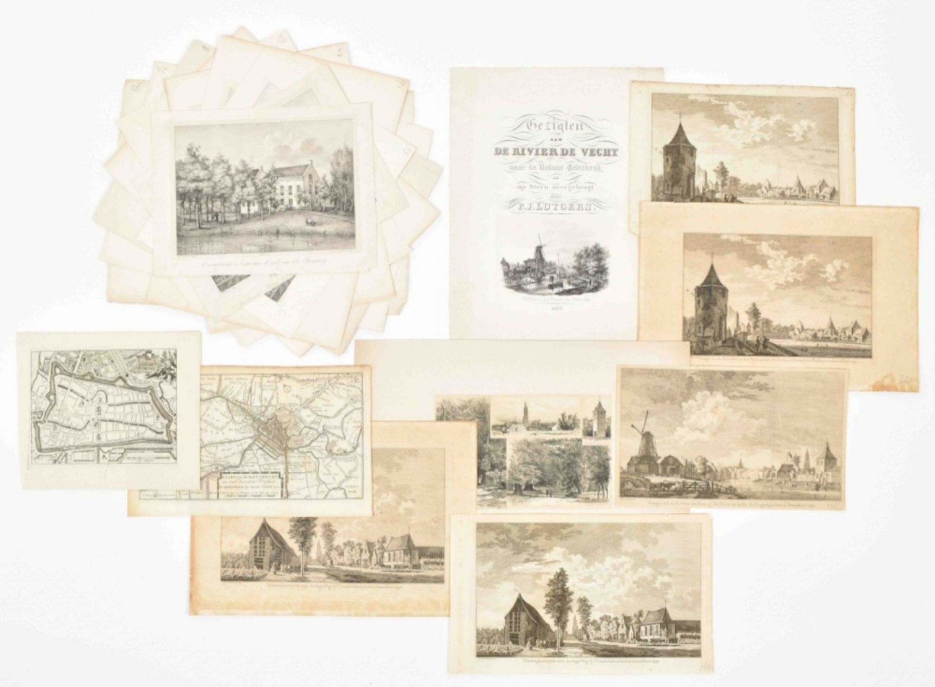 Collection of prints of Utrecht town and province
