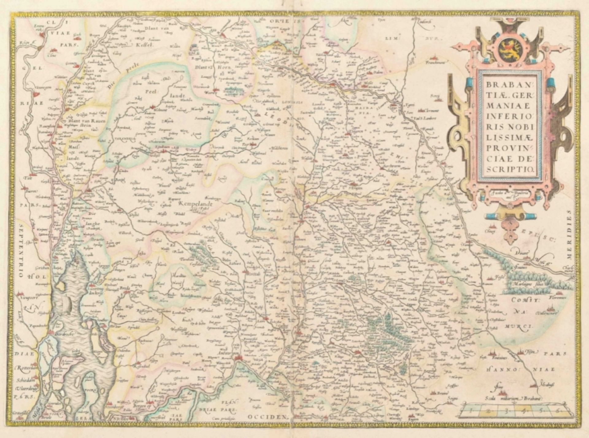 Two maps: Jacob van Deventer. Brabantiae Germaniae - Bild 4 aus 5