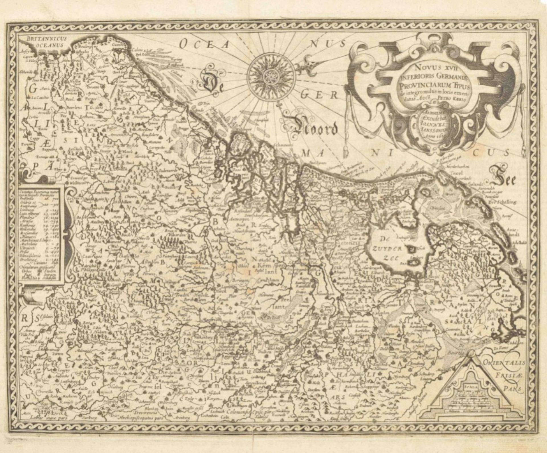 9 maps: Petrus Kaerius. Novus XVII Inferioris Germaniae - Image 7 of 10