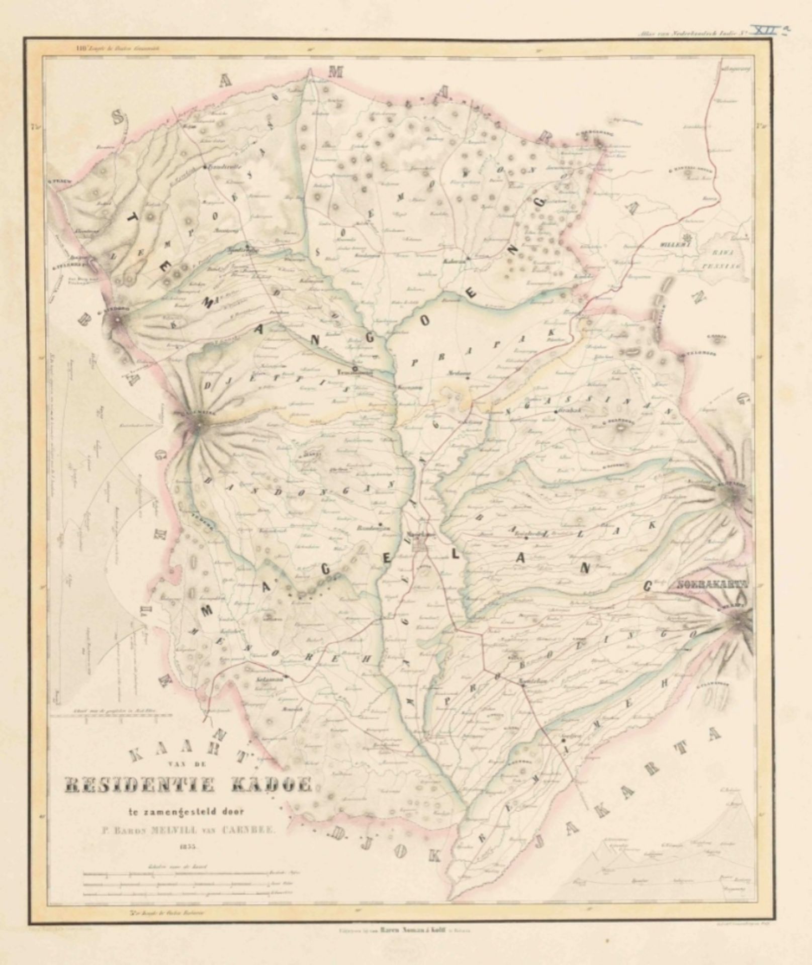 P. Melvill van Carnbée. W.F. Versteeg. Algemeene atlas van Nederlandsch Indië - Image 9 of 10