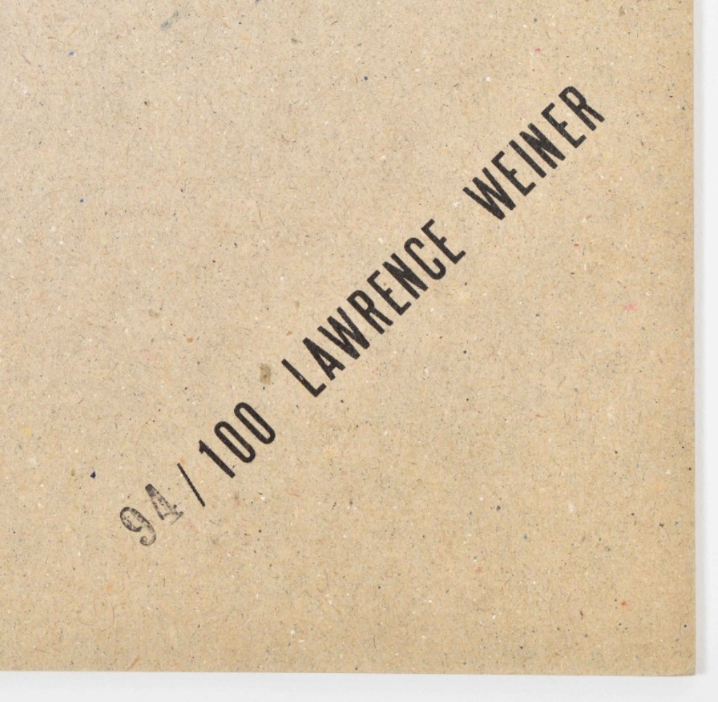 Lawrence Weiner, two signed multiples - Image 3 of 7