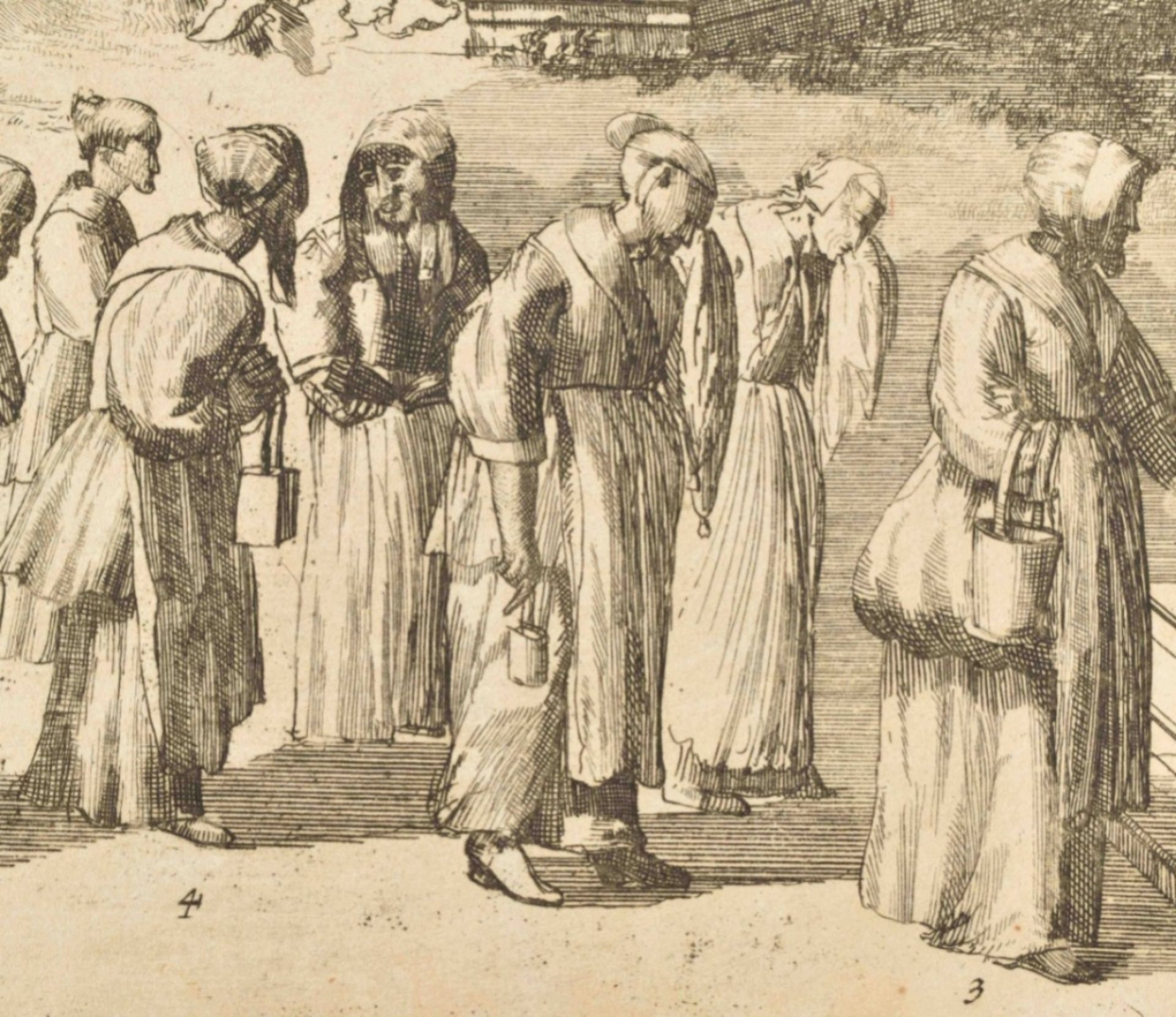 Caricatural funerary procession of pastor Abraham van de Velde, 14 June 1677 - Image 7 of 7