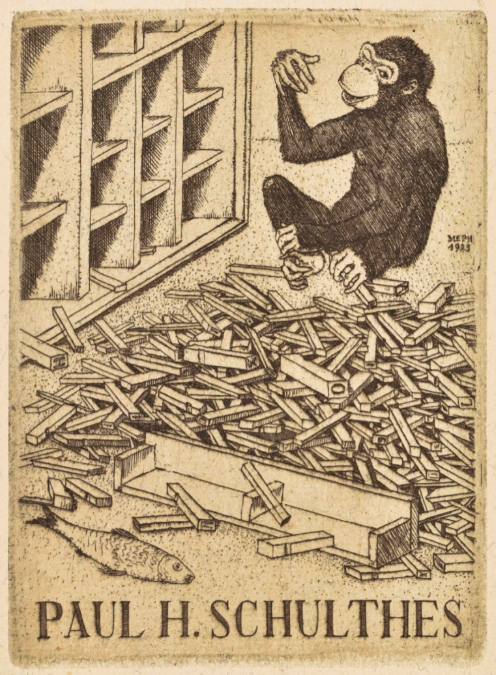 Martin Erich Philipp (1887-1978). Collection of 29 etched ex libris - Image 5 of 7