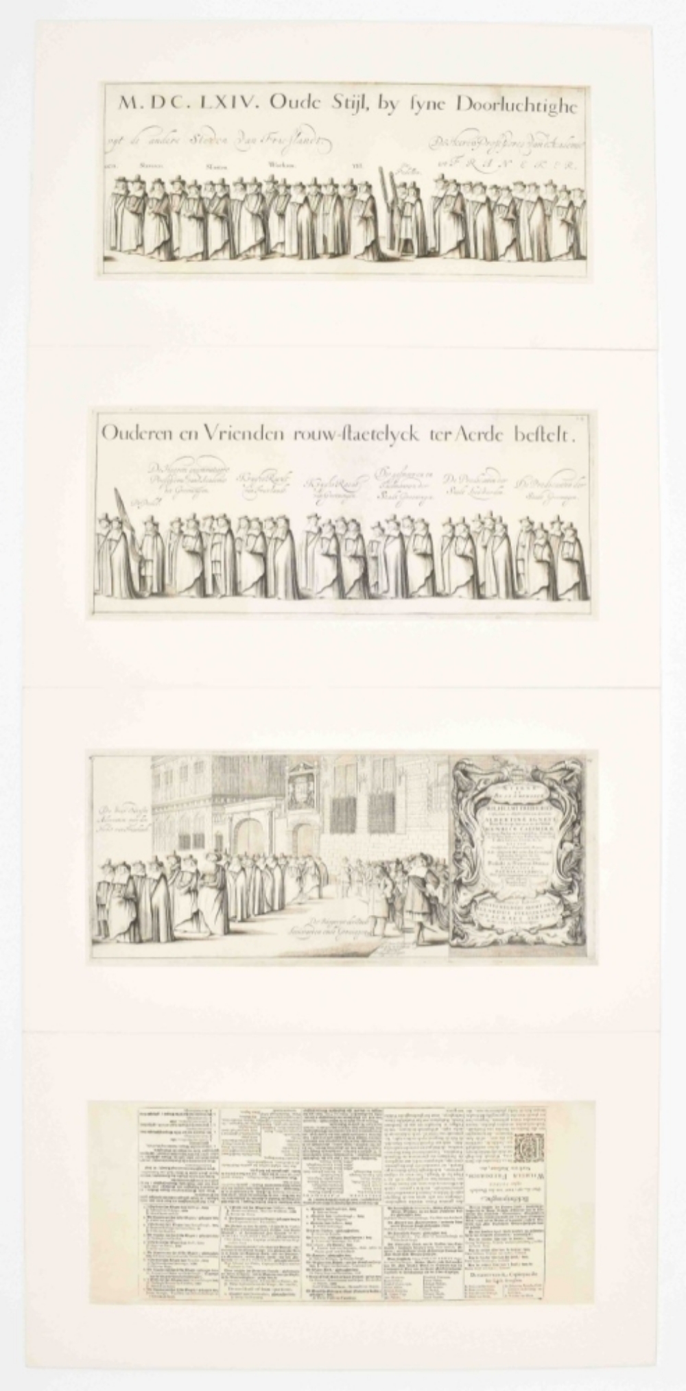 William Frederick, count of Nassau-Dietz. Rouw-staetelijcke lijck-pracht in de uyt-vaert - Image 9 of 10