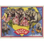 [Elephants. Busch] "Dressage of elephants"