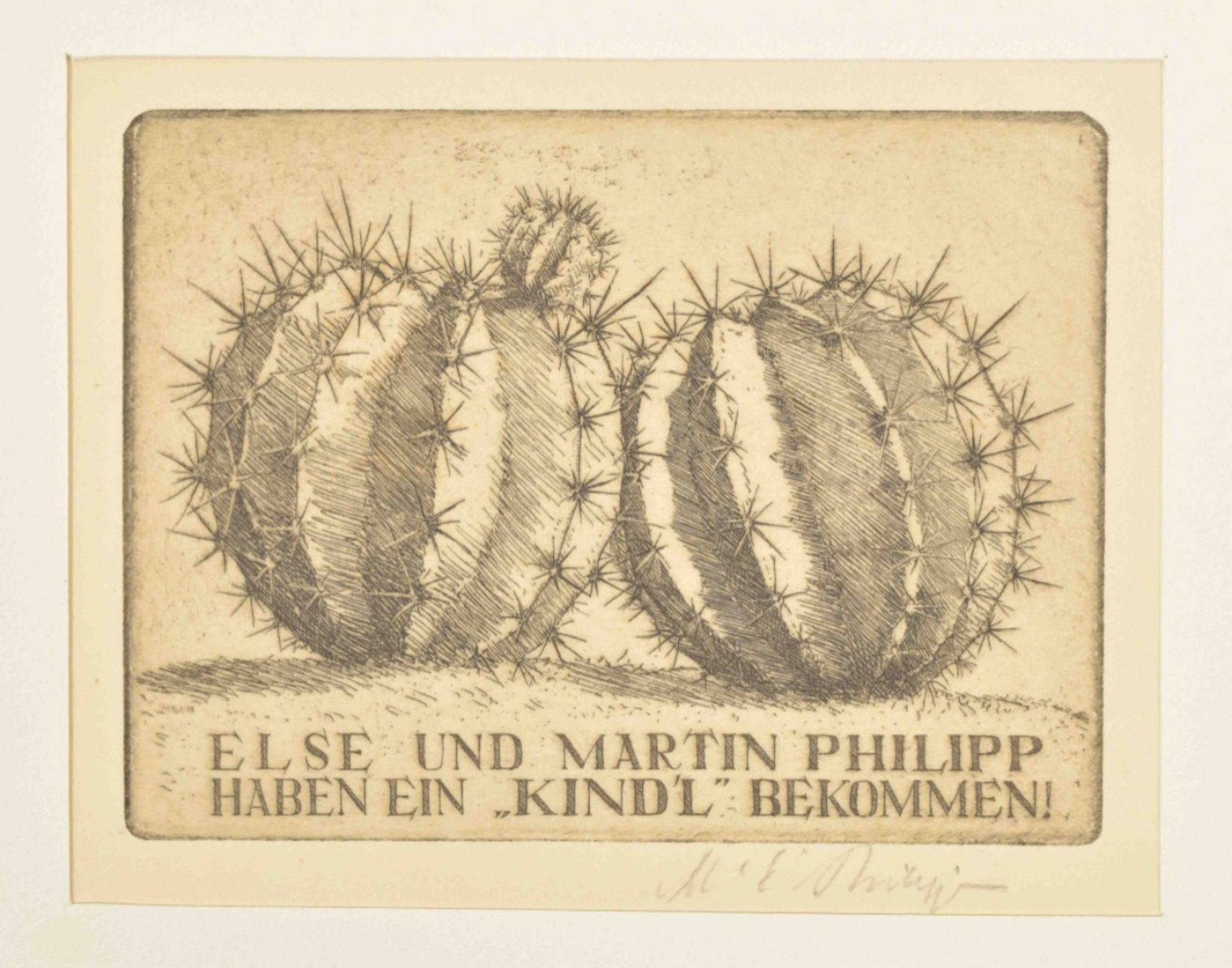 Martin Erich Philipp (1887-1978). Collection of 17 etched ex libris and occas. prints - Bild 4 aus 7