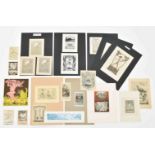 Collection of approx. 100 miscell. ex libris