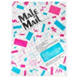 Male Mail, exhibition poster mailed to Ulises Carrion