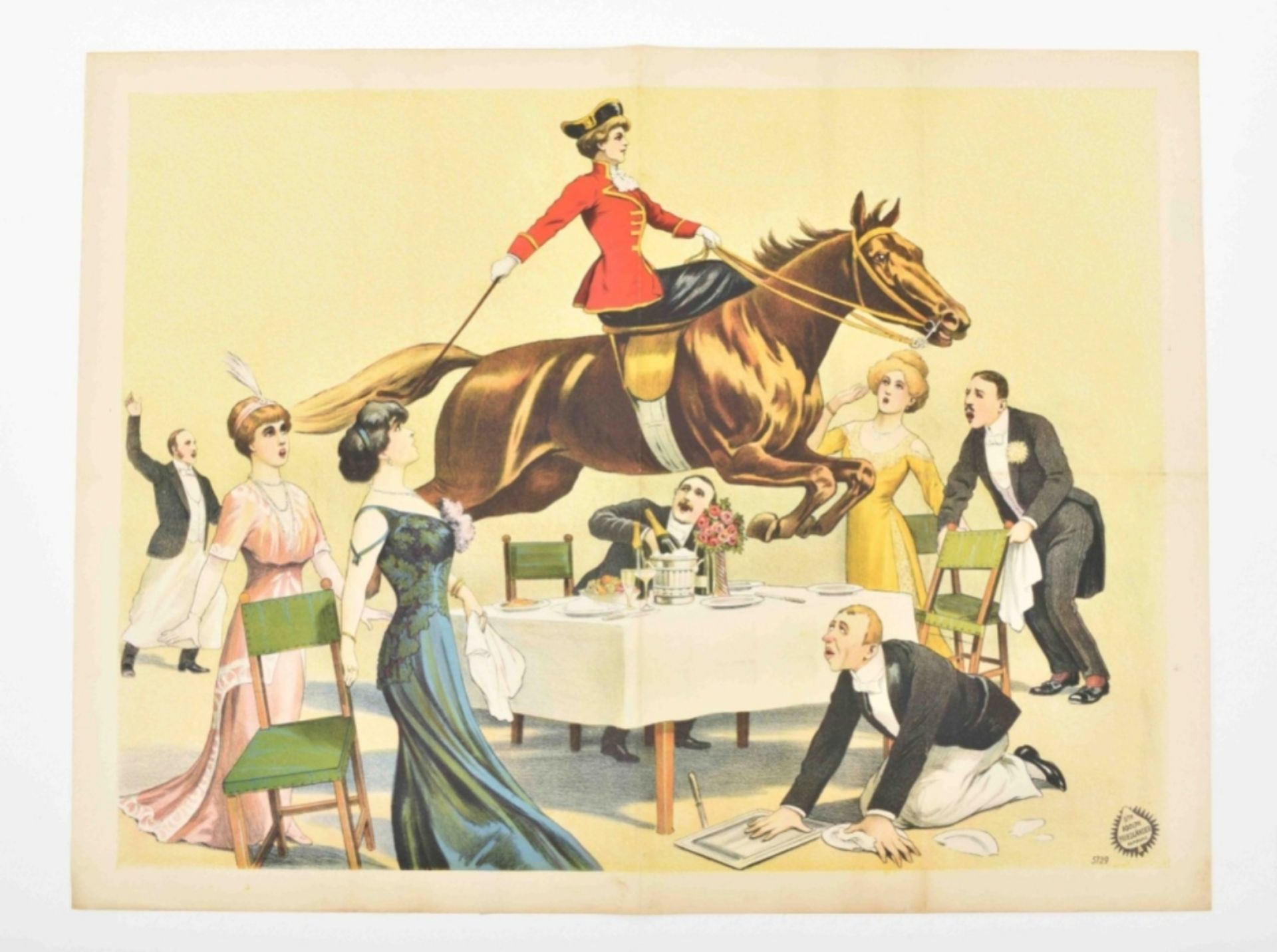 [Pantomime] "Female rider jumping over table" - Image 7 of 7