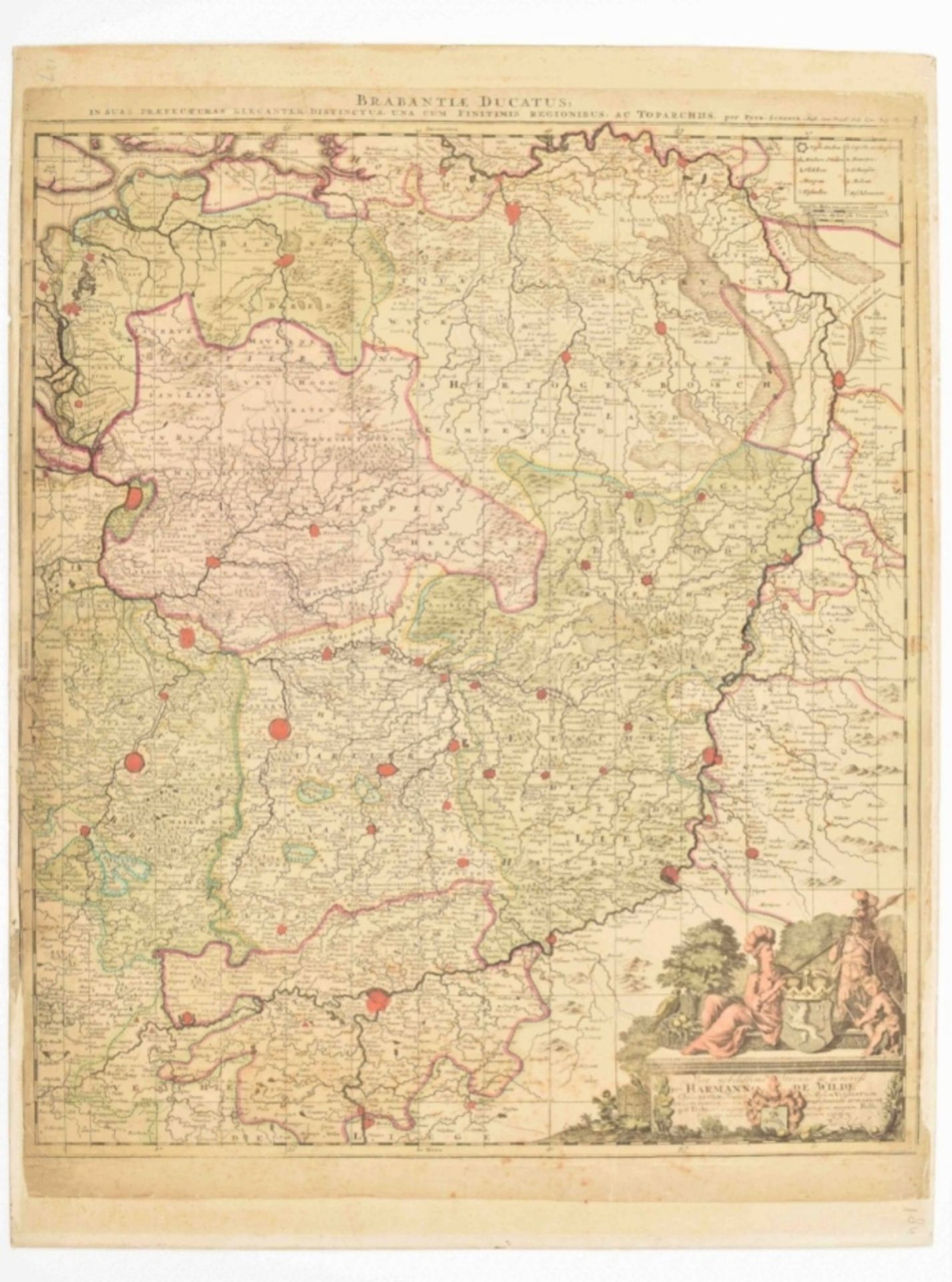 Ten maps: Brabantiae Ducatus in suas Praefecturas - Image 8 of 9