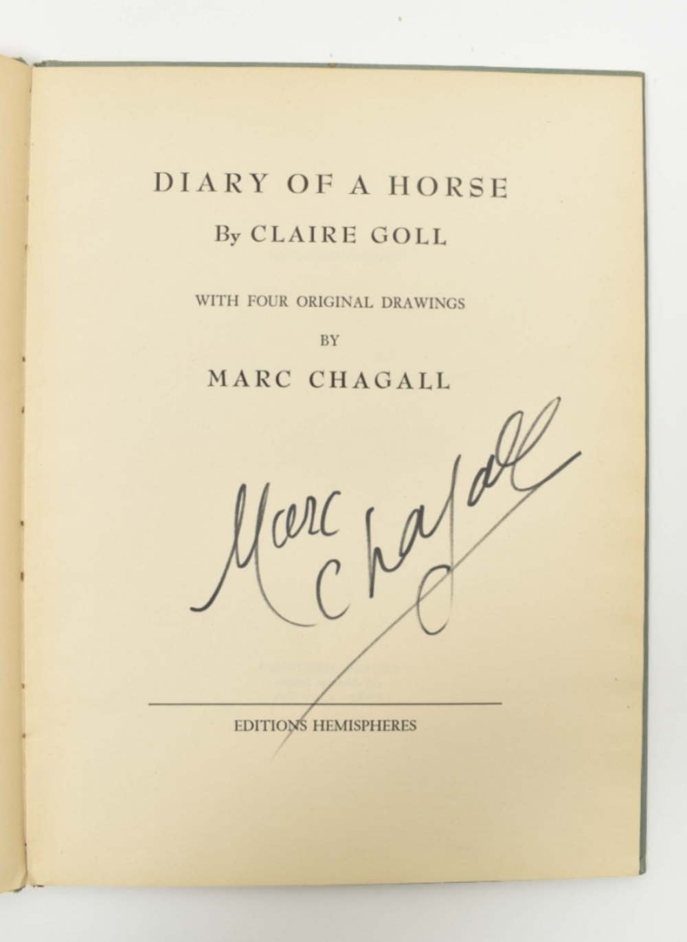 Claire Goll. Diary of a Horse