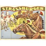 [Horses. Strassburger] "Jumping course"