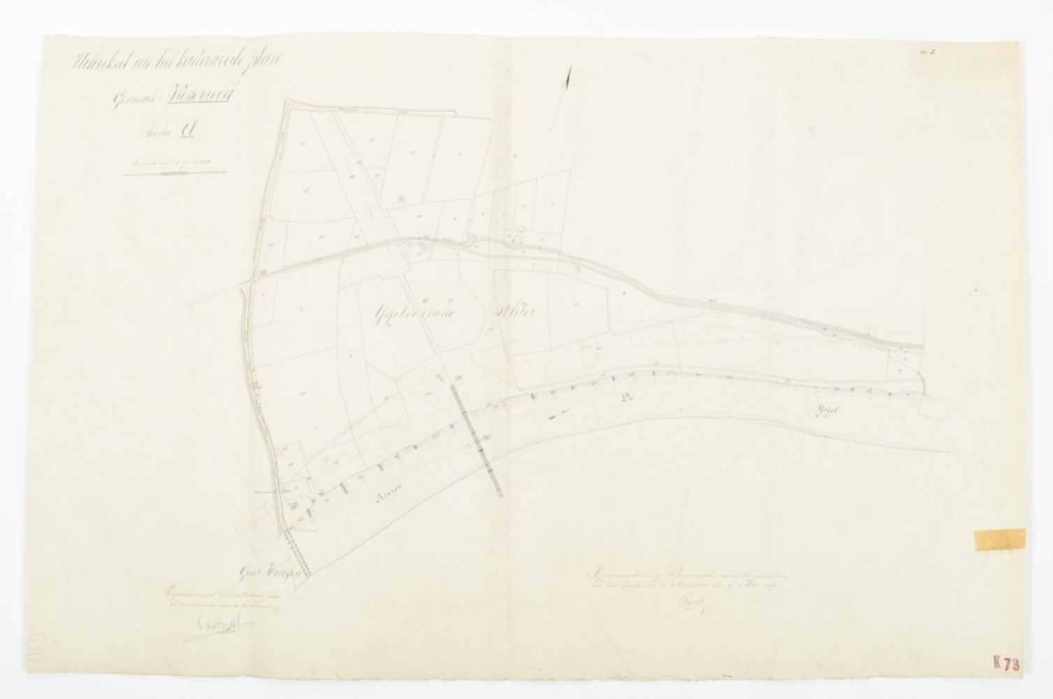 Nine manuscript maps: "Gemeente Arnhem" - Image 3 of 10