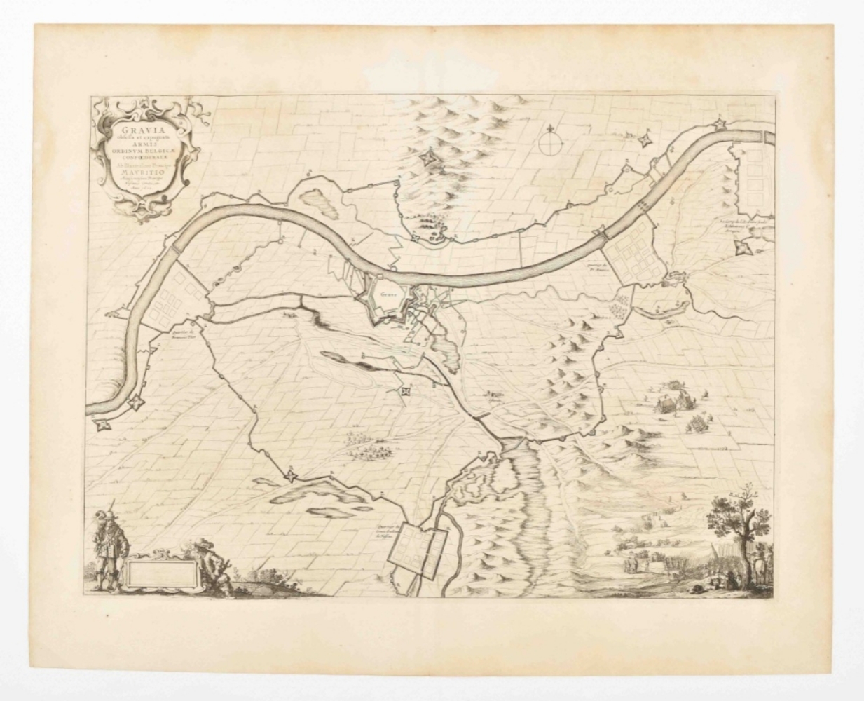 Six maps of Grave and surroundings:Gravia Obsessa