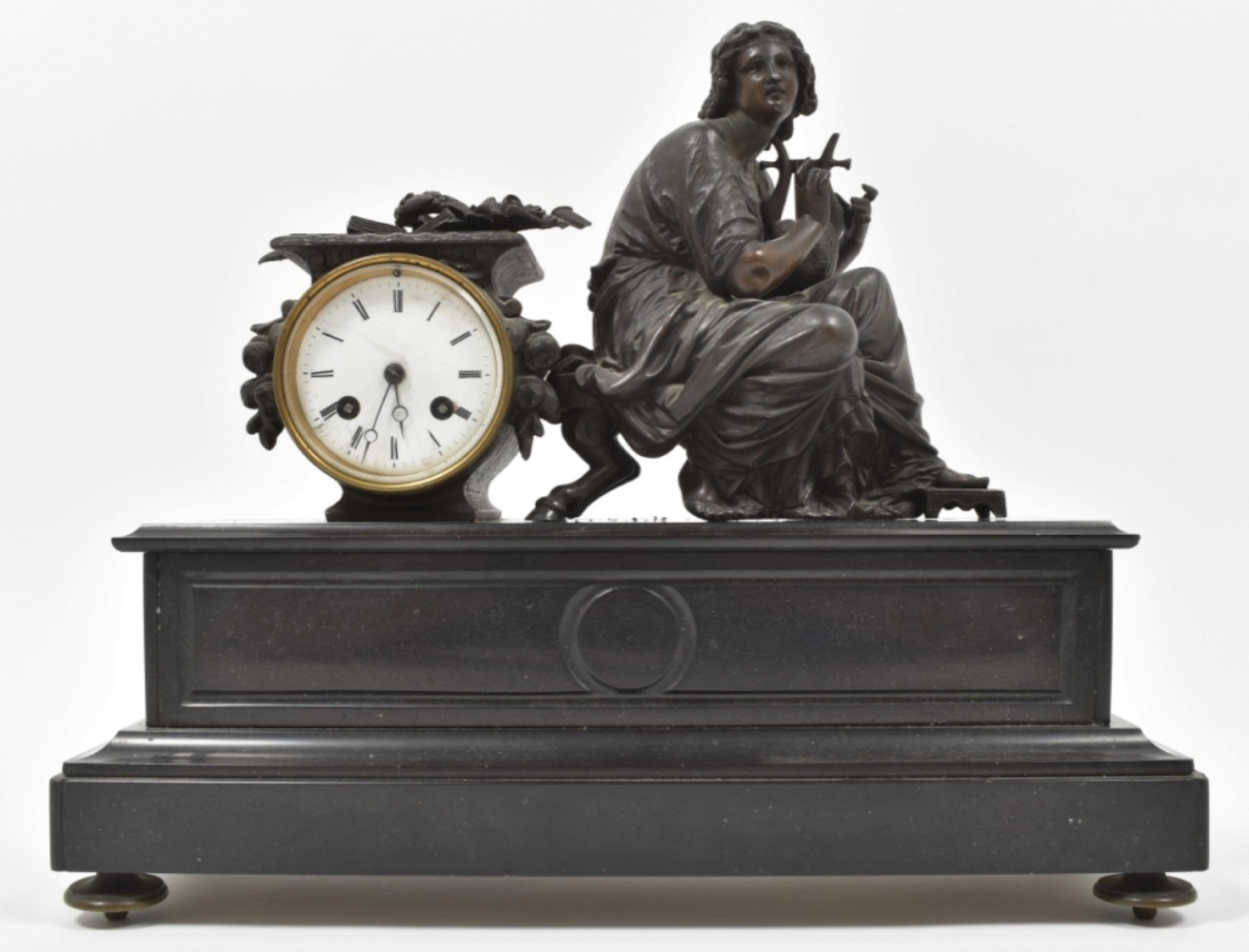 Large French Napoleon III pendulum clock - Image 4 of 10