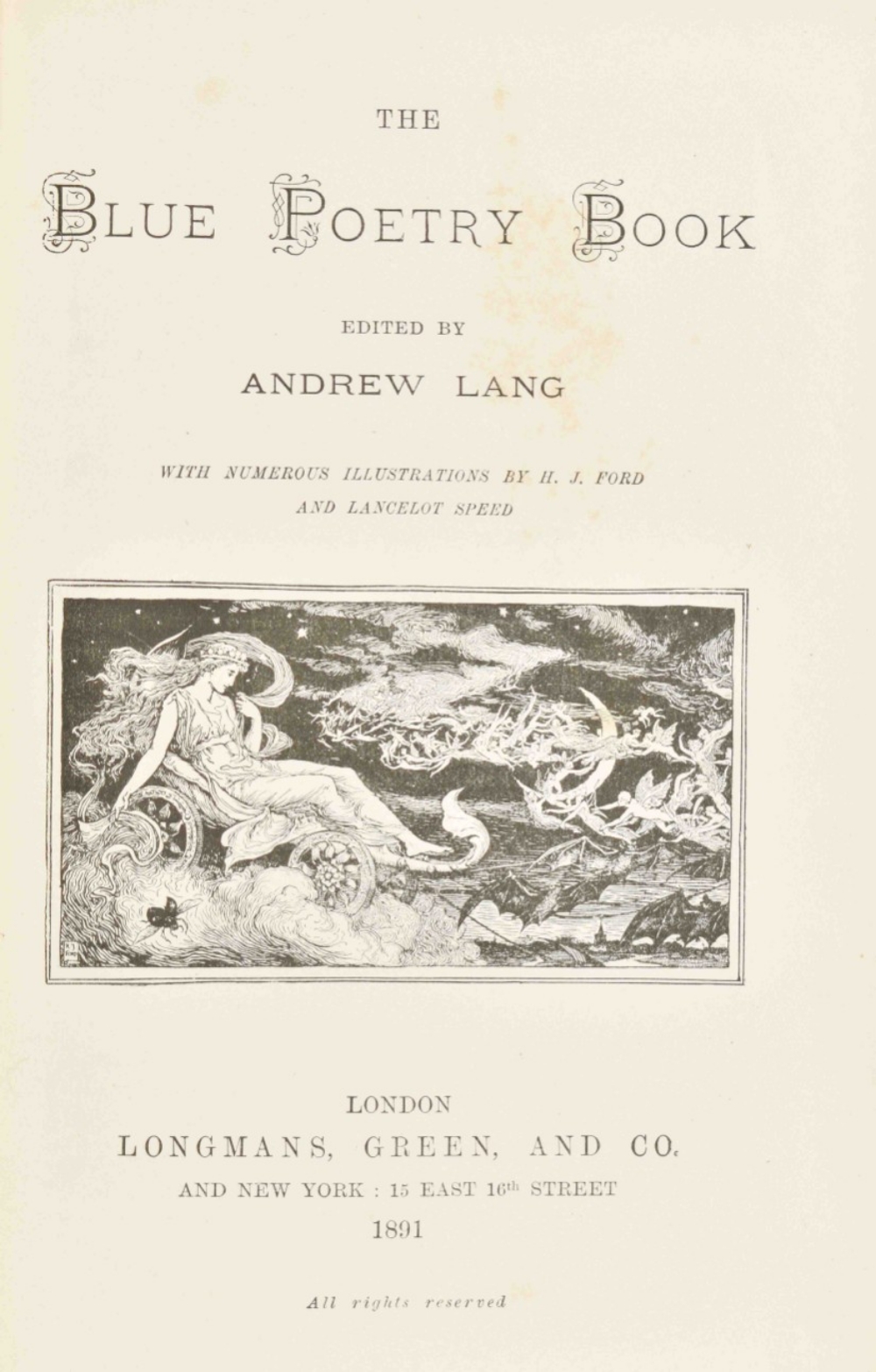 Eleven English titles: A. Lang (ed.). The Blue Poetry Book - Image 2 of 5